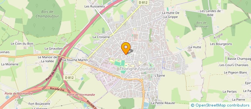 localisation de l'entreprise SCI DES FRESNES  THORIGNE-FOUILLARD