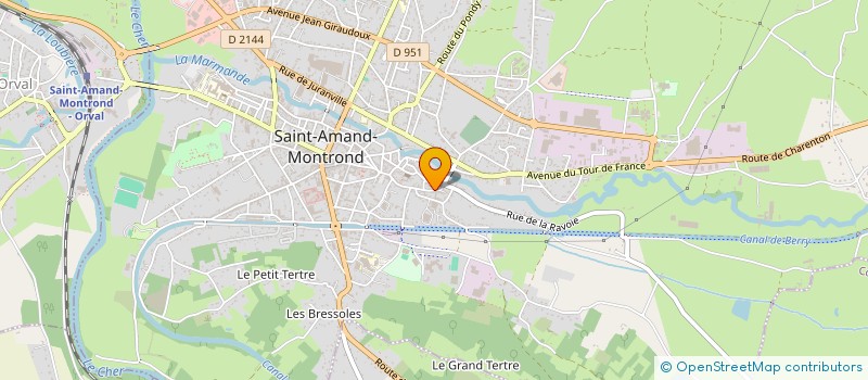 localisation de l'entreprise SCI DES FROMENTEAUX  SAINT-AMAND-MONTROND