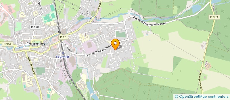 localisation de l'entreprise SCI DES FRONTIERES DU NORD  FOURMIES