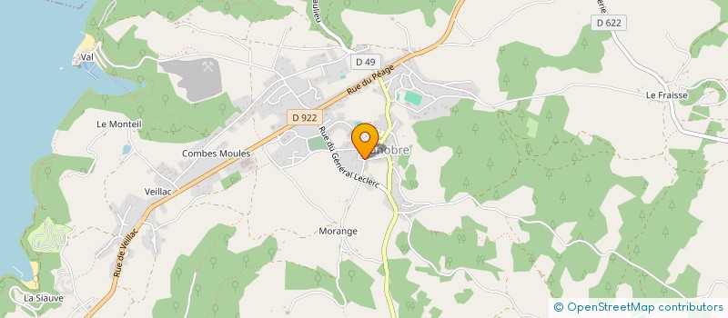 localisation de l'entreprise SCI DES FUSTIERS à LANOBRE