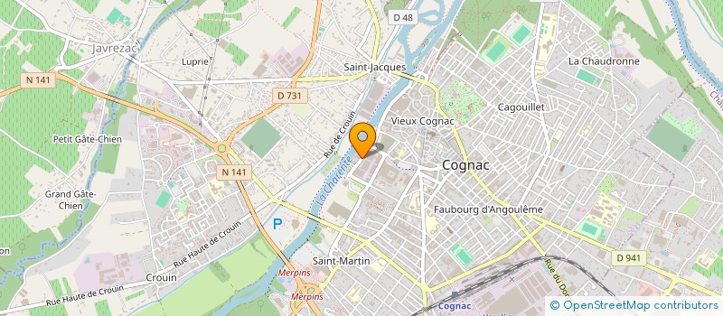 localisation de l'entreprise SCI DES GABARIERS à COGNAC