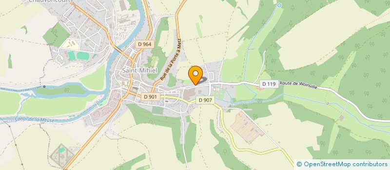 localisation de l'entreprise SCI DES GABRIELS  SAINT-MIHIEL