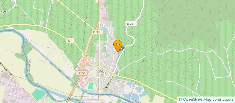 localisation de l'entreprise SCI DES GALIPES  DIZY