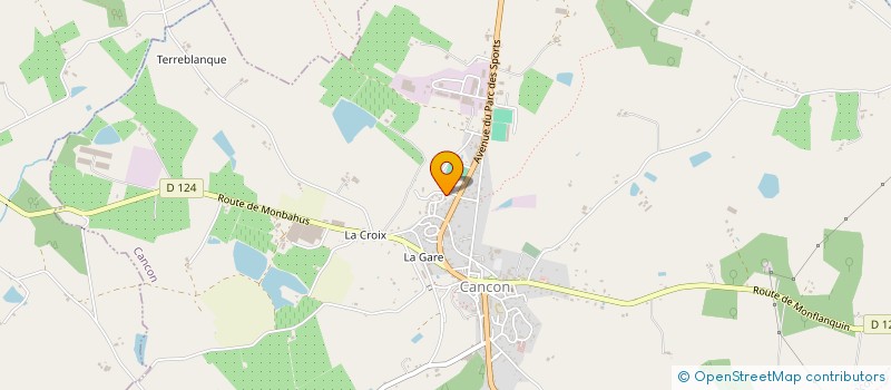 localisation de l'entreprise SCI DES GAMOTS  CANCON