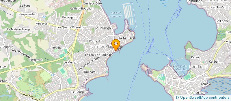 localisation de l'entreprise SCI  DES GARAGES COURT  LARMOR-PLAGE