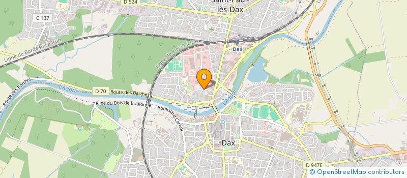 localisation de l'entreprise SCI DES GARAGES DACQUOIS  DAX