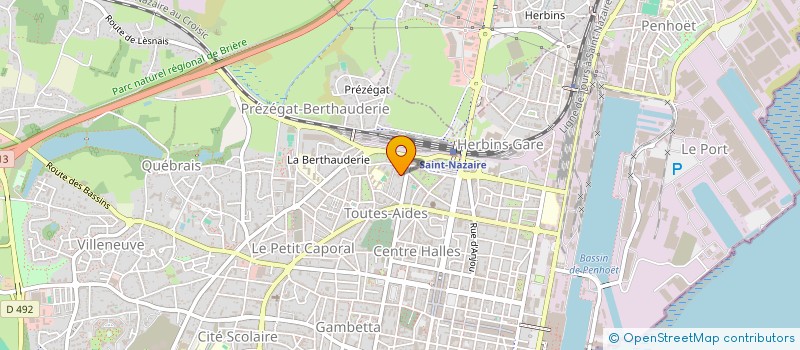 localisation de l'entreprise SCI DES GARAGES PERRIN  SAINT-NAZAIRE