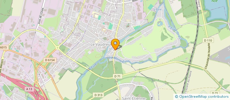 localisation de l'entreprise SCI DES GARAGES RIVIERE  LE VAUDREUIL