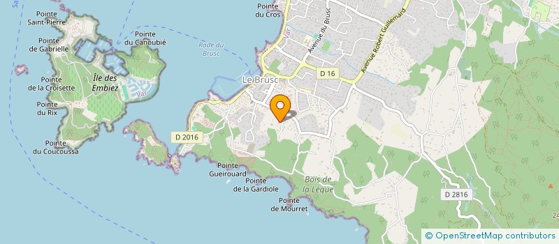 localisation de l'entreprise SCI DES GARDIERES à SIX-FOURS-LES-PLAGES