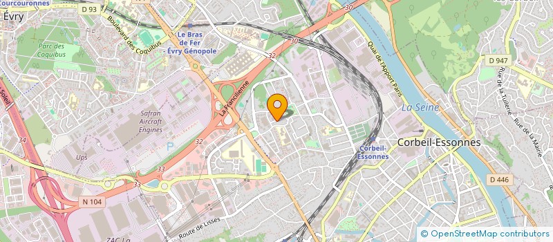 localisation de l'entreprise SCI DES GARENNES  CORBEIL-ESSONNES