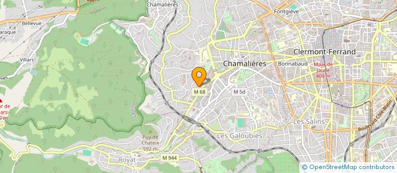 localisation de l'entreprise SCI DES GARNAUDES  CHAMALIERES