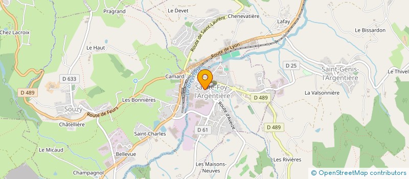 localisation de l'entreprise SCI DES GARRATS  SAINTE-FOY-L'ARGENTIERE