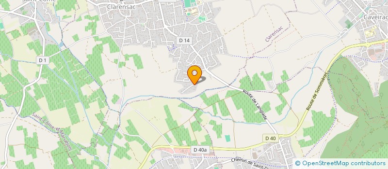 localisation de l'entreprise SCI DES GARRETS  CLARENSAC