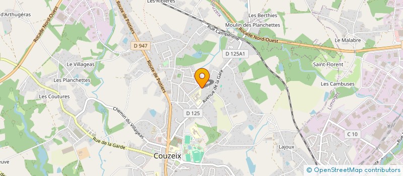 localisation de l'entreprise SCI DES GARRIGUES à COUZEIX