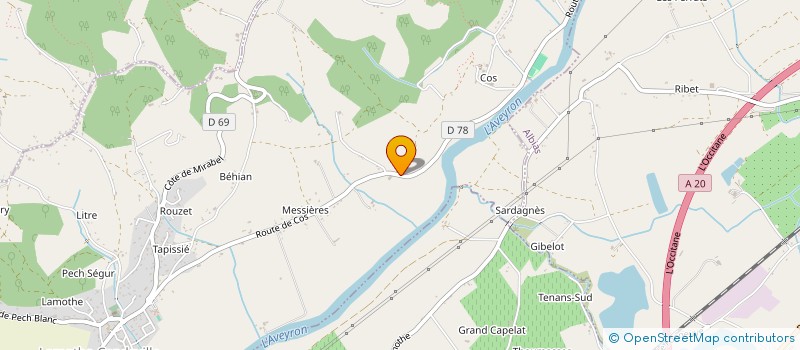 localisation de l'entreprise SCI DES GARRIGUES  LAMOTHE-CAPDEVILLE