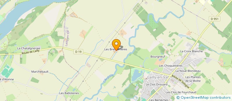 localisation de l'entreprise SCI DES GASCHETIERES à LAILLY-EN-VAL