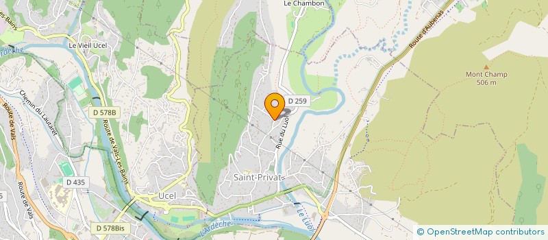 localisation de l'entreprise SCI DES GASTAUDS  SAINT-PRIVAT