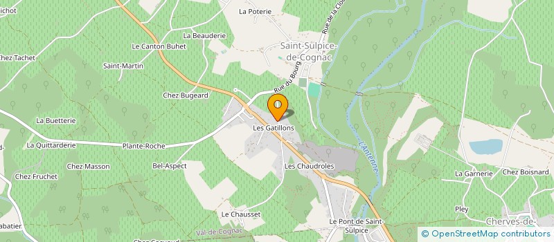 localisation de l'entreprise SCI DES GATILLONS  VAL-DE-COGNAC