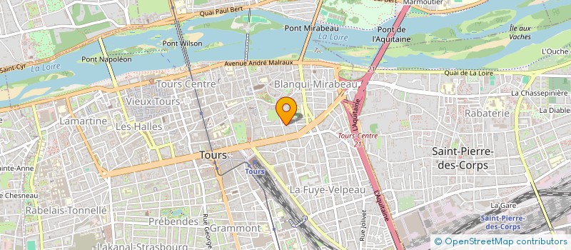 localisation de l'entreprise SCI DES GAUDIERES SOUS D 465 à TOURS