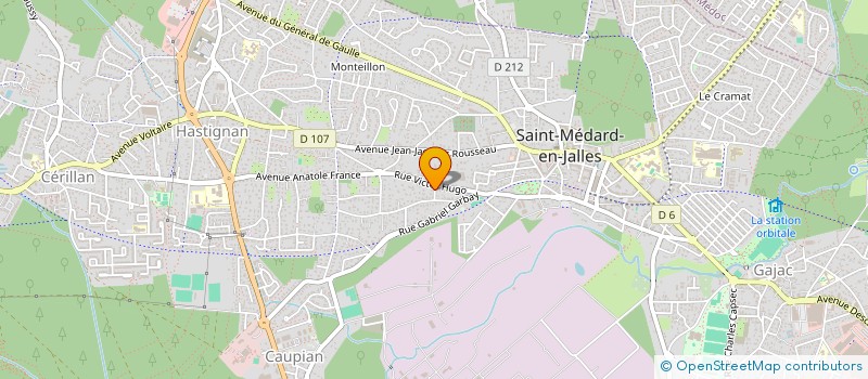 localisation de l'entreprise SCI DES GAZELLES  SAINT-MEDARD-EN-JALLES