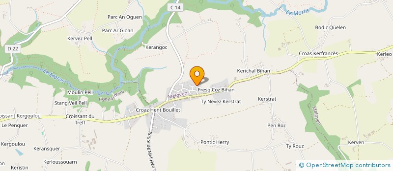 localisation de l'entreprise SCI DES GENETS  MELGVEN