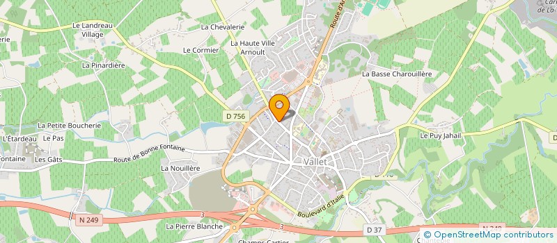 localisation de l'entreprise SCI DES GENETS  VALLET