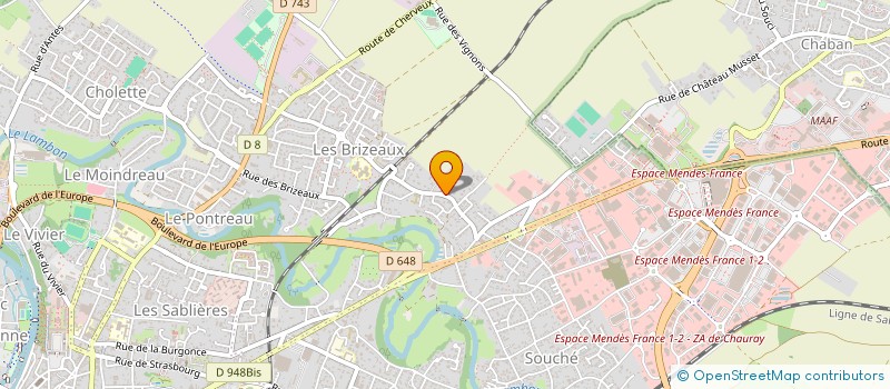 localisation de l'entreprise SCI DES GENETS  NIORT