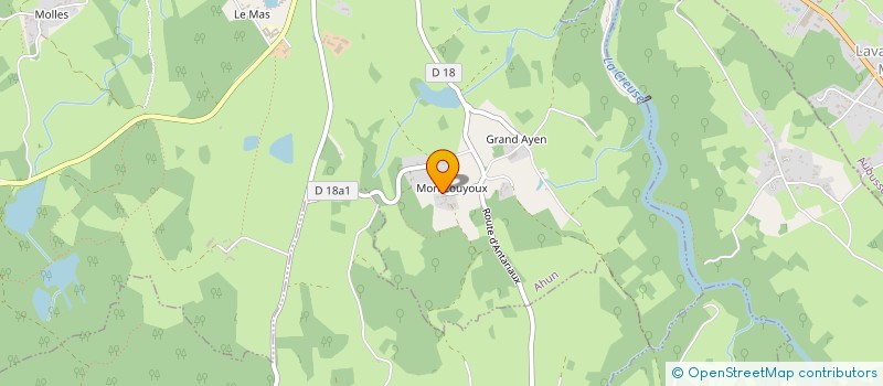 localisation de l'entreprise SCI DES GENETS à AHUN
