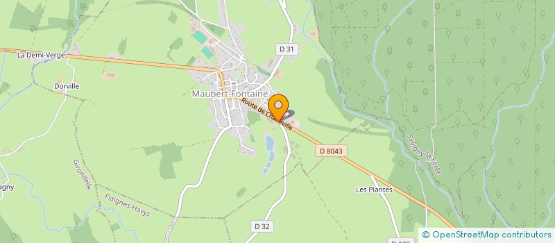 localisation de l'entreprise SCI DES GENETS  MAUBERT-FONTAINE