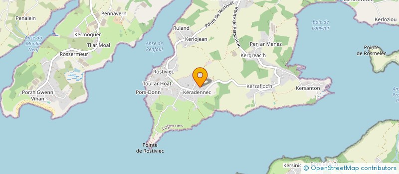 localisation de l'entreprise SCI DES GENETS DE KERANGUEVEN  LOPERHET