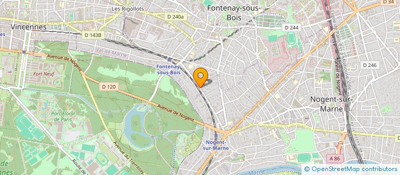 localisation de l'entreprise SCI DES GENEVRIERS  NOGENT-SUR-MARNE