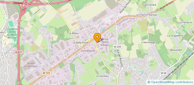 localisation de l'entreprise SCI DES GENEVRIERS  THOUARE-SUR-LOIRE