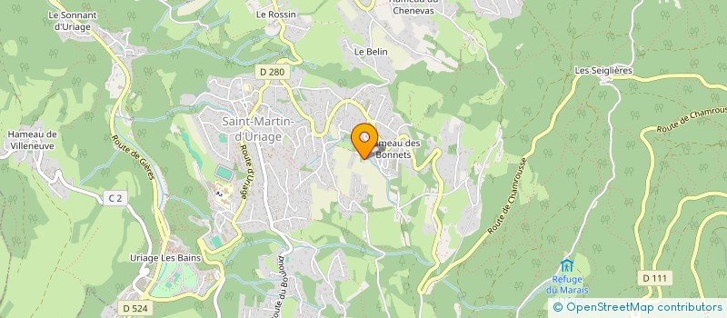 localisation de l'entreprise SCI DES GENTIANES  SAINT MARTIN D'URIAGE