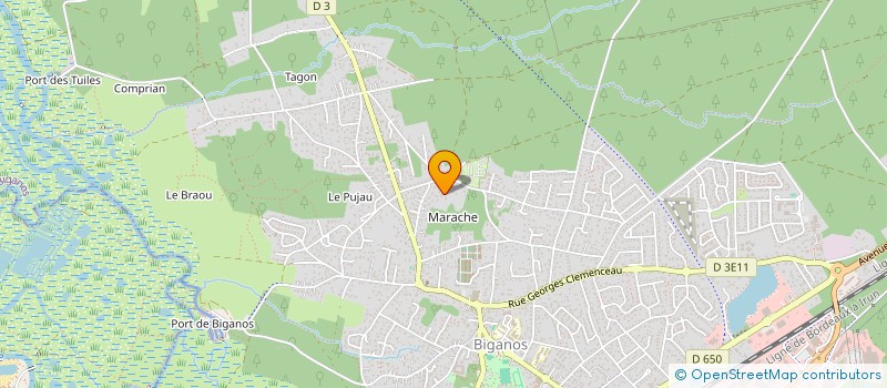 localisation de l'entreprise SCI DES GIROLLES  BIGANOS