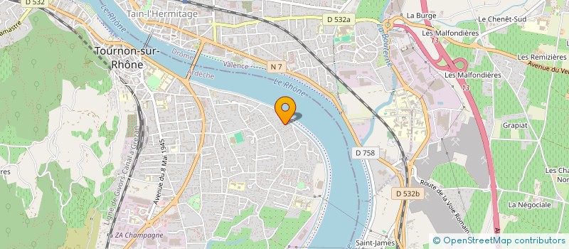 localisation de l'entreprise SCI DES GIRONDES à TOURNON-SUR-RHONE