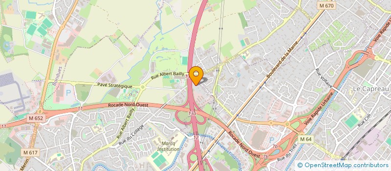 localisation de l'entreprise SCI DES GIRONDINS à MARCQ-EN-BARŒUL