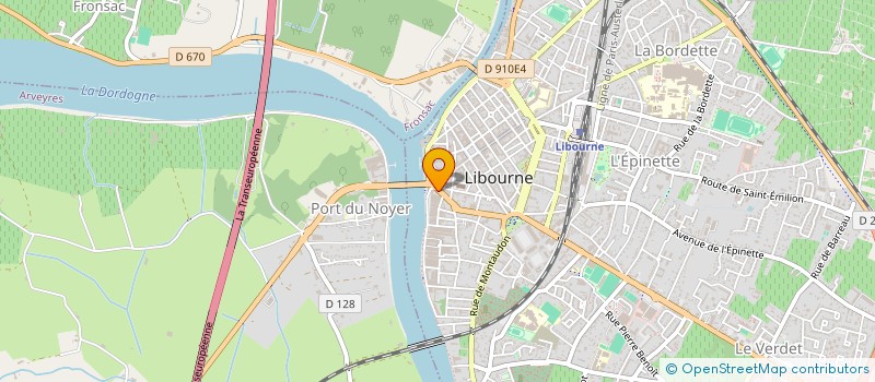 localisation de l'entreprise SCI DES GIRONDINS  LIBOURNE