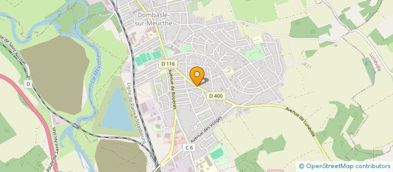 localisation de l'entreprise SCI DES GLACIS  DOMBASLE-SUR-MEURTHE