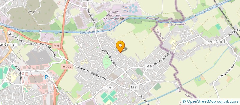 localisation de l'entreprise SCI DES GLANEURS  LEERS