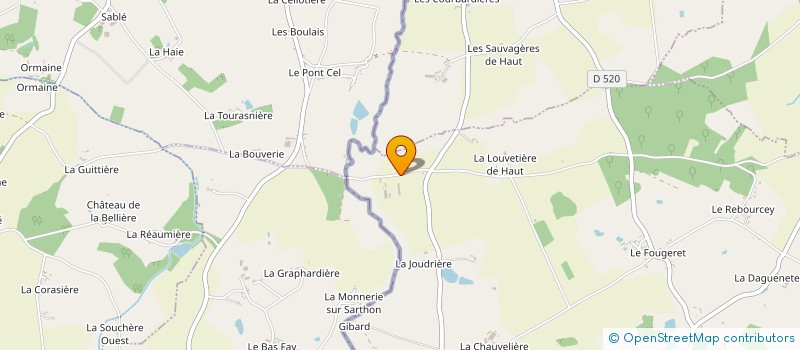 localisation de l'entreprise SCI DES GLAVONDES à LA FERRIERE BOCHARD