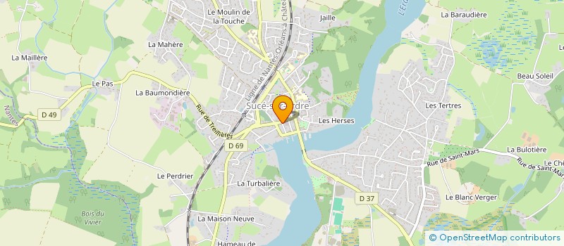 localisation de l'entreprise SCI DES GLENAN  SUCE-SUR-ERDRE