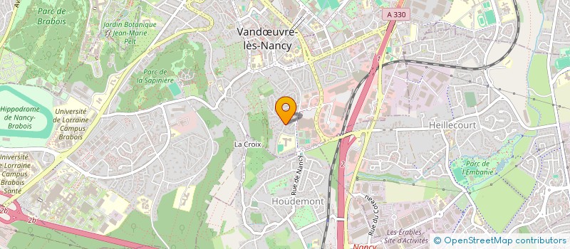 localisation de l'entreprise SCI DES GLIERES  VANDUVRE-LES-NANCY