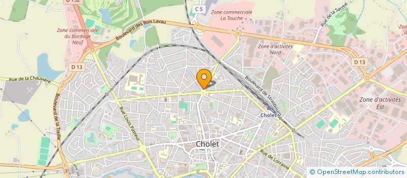 localisation de l'entreprise SCI DES GLONNIERES à CHOLET