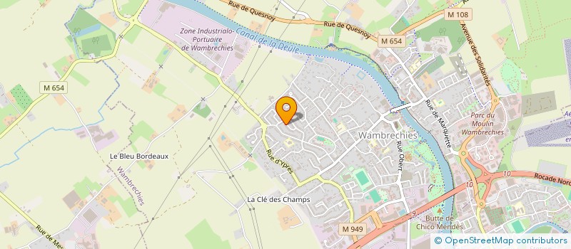 localisation de l'entreprise SCI DES GLUTTEURS  WAMBRECHIES