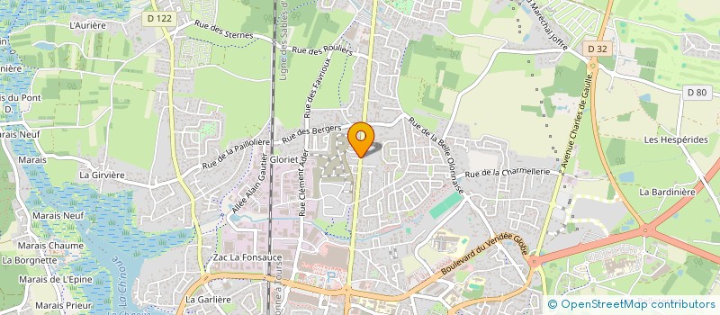 localisation de l'entreprise SCI DES GLYCINES à LES SABLES D'OLONNE