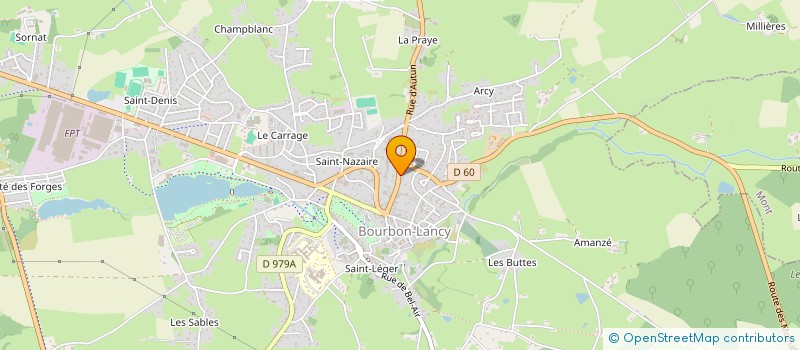 localisation de l'entreprise SCI DES GLYCINES à BOURBON-LANCY