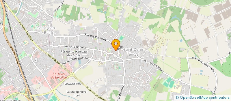 localisation de l'entreprise SCI DES GLYCINES  SAINT-DENIS-EN-VAL