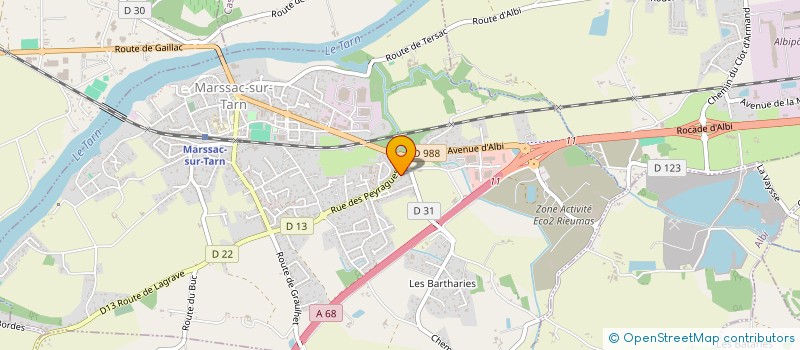 localisation de l'entreprise SCI DES GLYCINES à MARSSAC-SUR-TARN