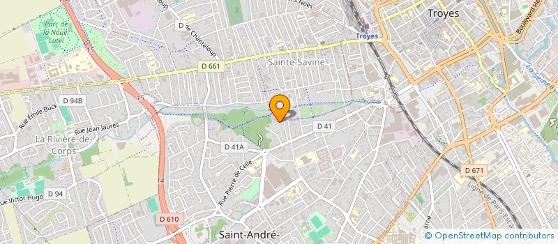 localisation de l'entreprise SCI DES GODAM  SAINTE-SAVINE