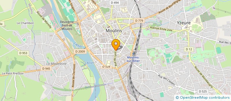localisation de l'entreprise SCI DES GONES à MOULINS